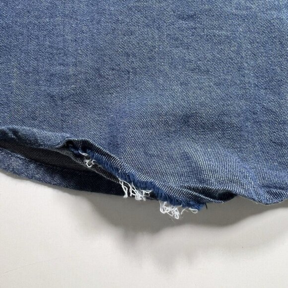 7th Avenue Design Studio New York & Co Women’s Size L Button Up Denim Shirt - Picture 8 of 10